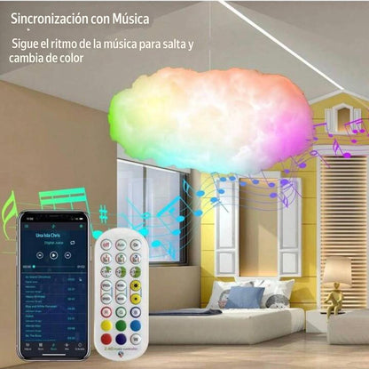LUCES NAVIDAD NUBE RGB BLUETOOTH
