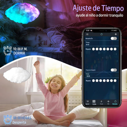 LUCES NAVIDAD NUBE RGB BLUETOOTH