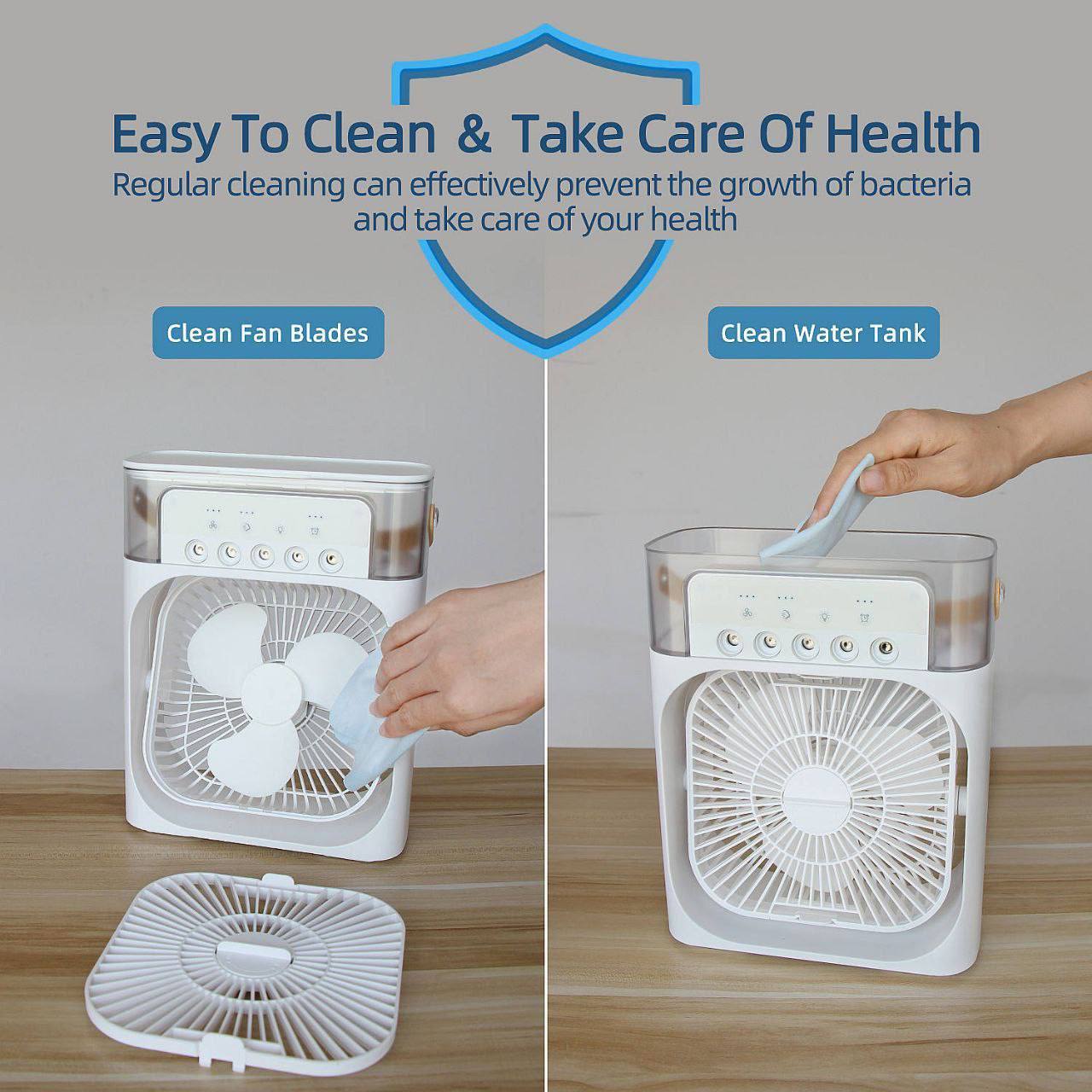MINI VENTILADOR HUMIDIFICADOR ENFRIADOR