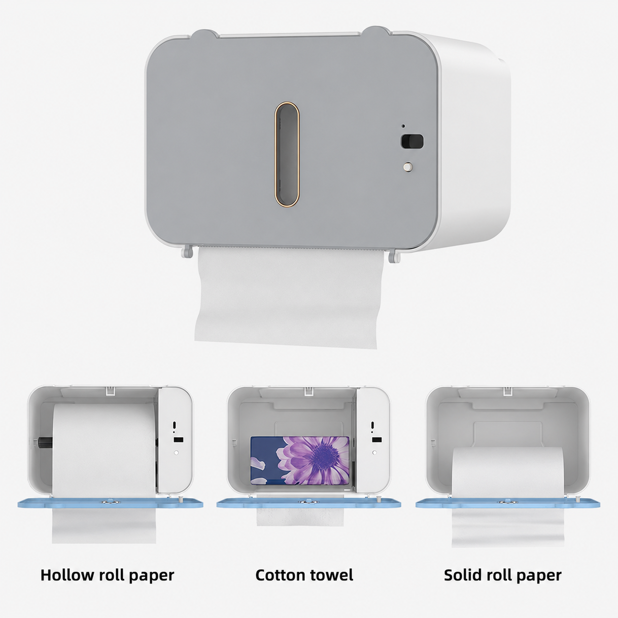 Dispensador de papel con sensor