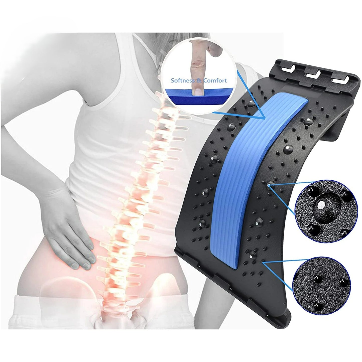 Estirador Espalda Soporte Lumbar ABS