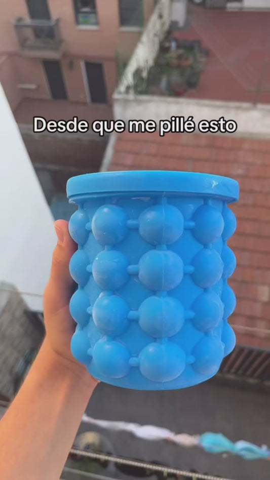 Cubo hielera de silicona